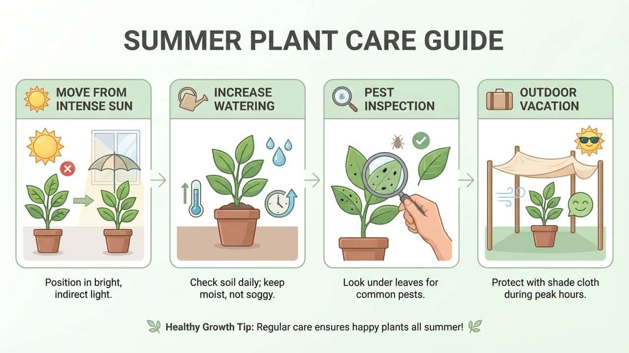 Summer Houseplant Care: Keeping Plants Happy in the Heat