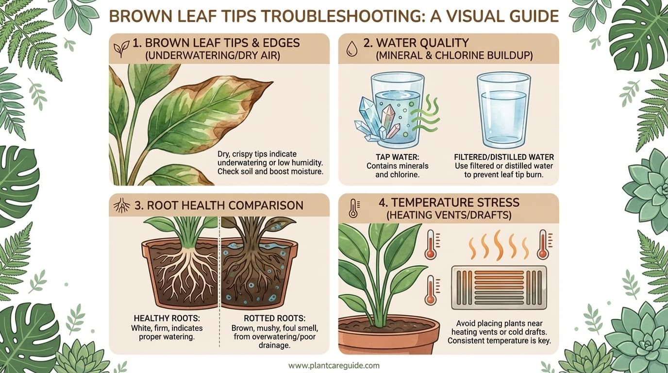 Brown Leaf Tips & Edges: Causes, Fixes, and Prevention