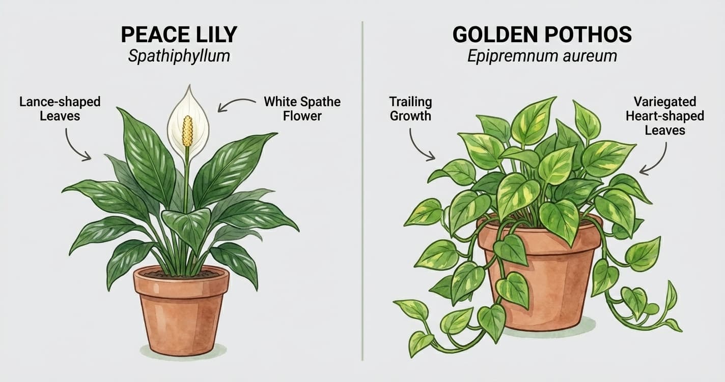 Peace Lily vs Pothos: Which Easy-Care Classic Should You Choose?