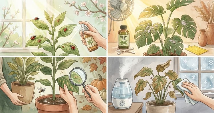 Curated visual reference: Picture Idea: Seasonal Houseplant Pest Management A Month By Month Guide