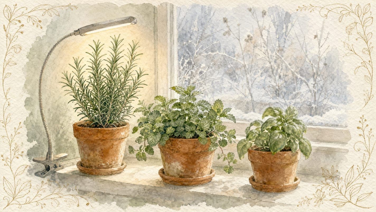Overwintering Rosemary Indoors, Plus What to Do With Mint and Basil