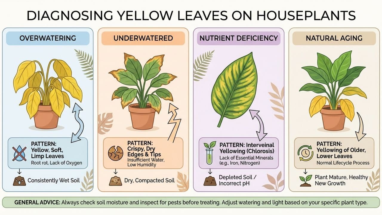 Why Are My Plant's Leaves Turning Yellow?