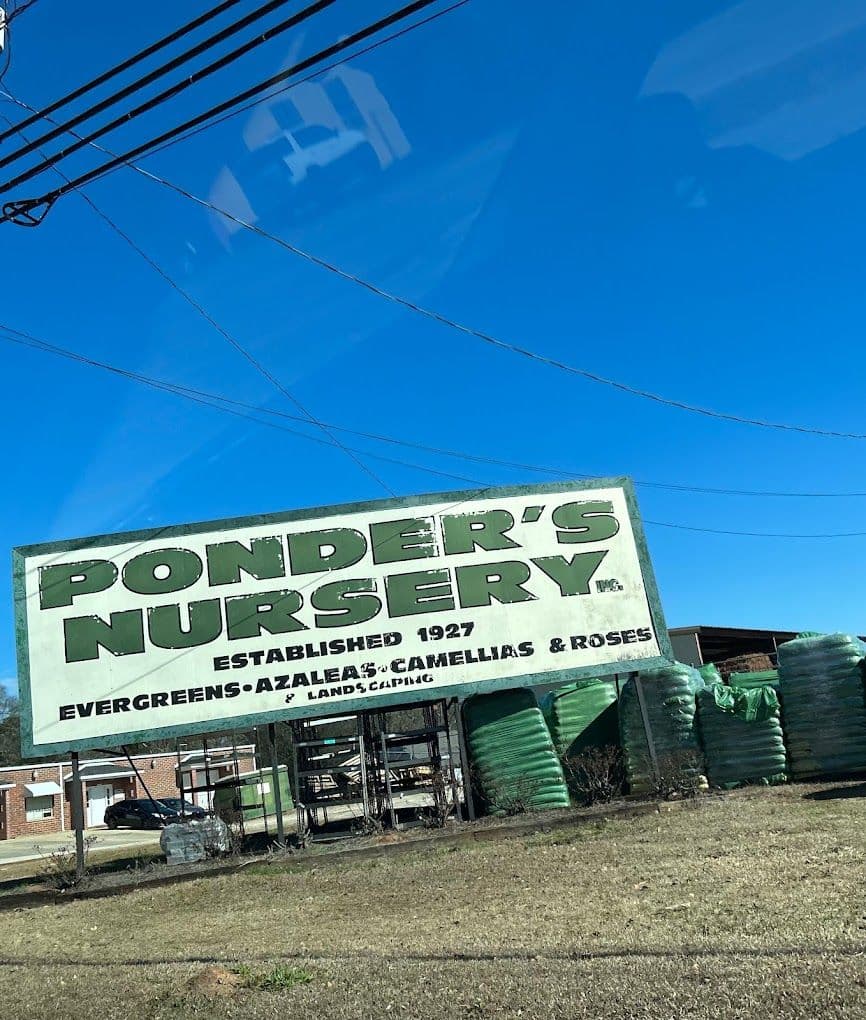 Ponder's Nursery Inc