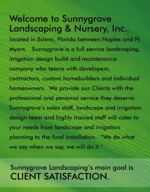 Sunny Grove Landscaping & Nursery