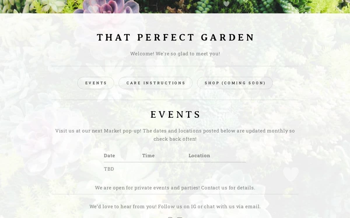 That Perfect Garden